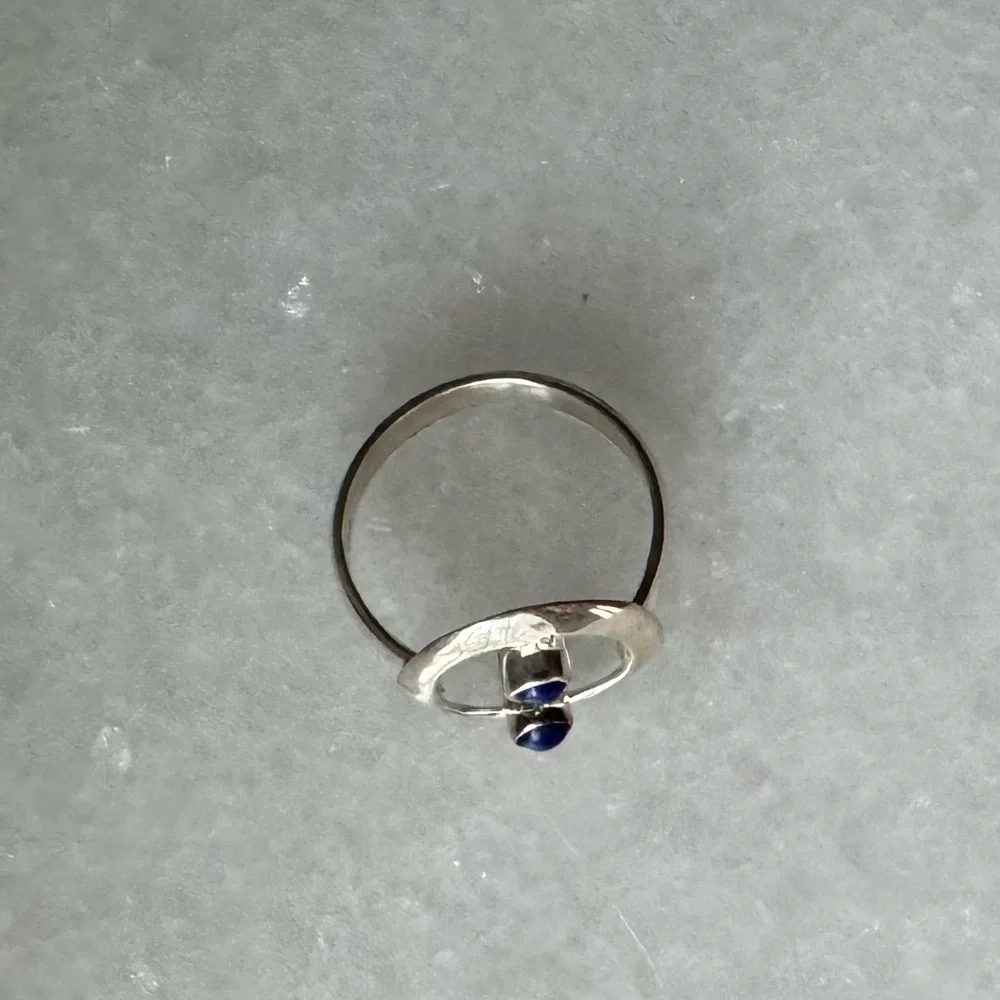 NWOT Sundance Ocean Droplets Ring, Lapis Lazuli, Sterling Silver - Picture 2 of 5